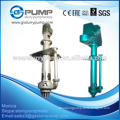 Light duty abrasion resistant vertical pump